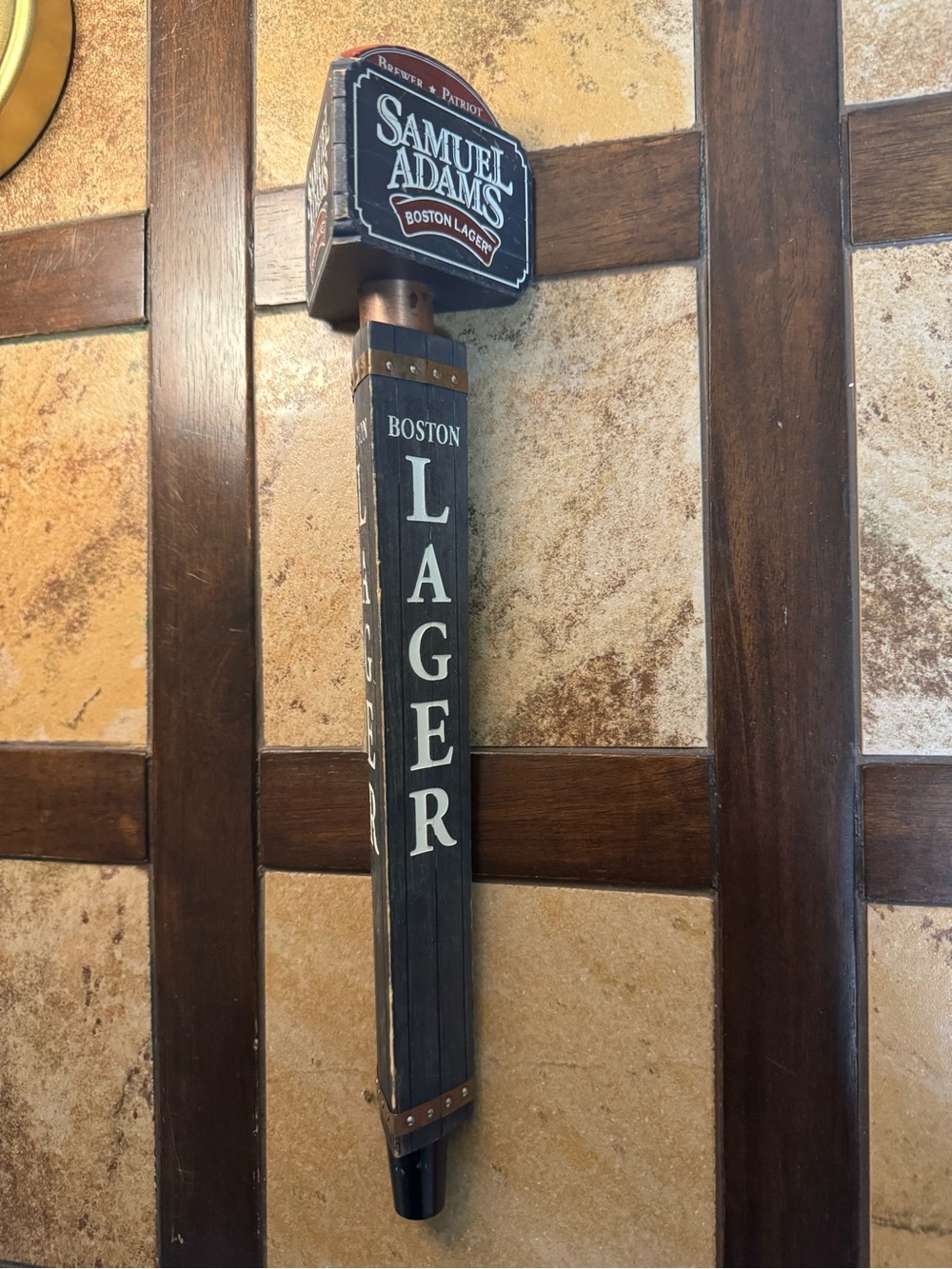 Samuel Adams Boston Lager Tap Handle – Black